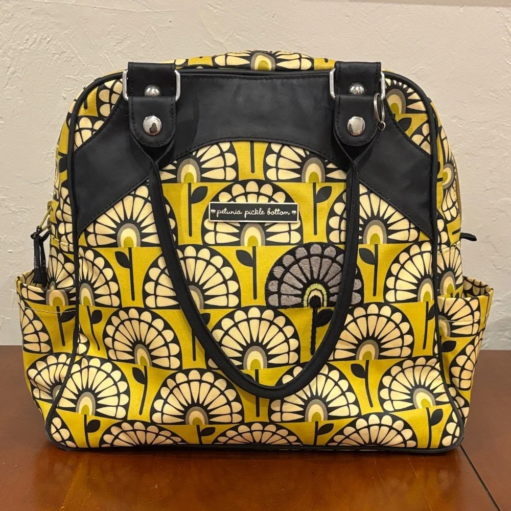 Petunia Pickle Bottom Glazed Sashay Satchel Floral‎ Diaper Bag Backpack